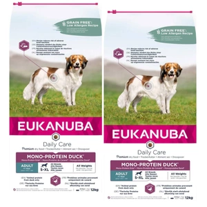 EUKANUBA-Adult Daily Care Mono-Protein duck-2x12kg
