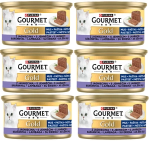 Purina Gourmet Gold mousse cu miel 6x85g