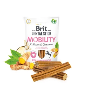 BRIT CARE Dog Dental Stick Mobility cu curcuma și colagen 7 bucăți (251 g)
