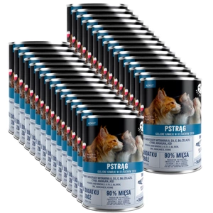 PetRepublic bucăți în sos cu păstrăv 30x400g pentru pisici