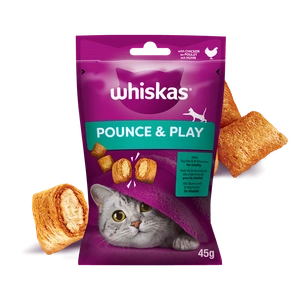 WHISKAS Energy and Vitality 45g tratează pisici, cu pui