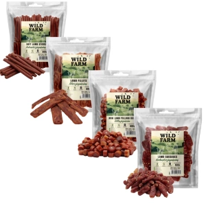 WILD FARM MIX gustări cu miel (4x500g)