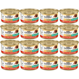 Purina Gourmet Gold carne de vită în roșii 48x85g