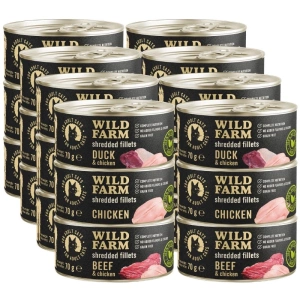 WILD FARM Fillets Duck&Chicken 24x70g - hrană umedă pentru pisici fără cereale, file în bulion