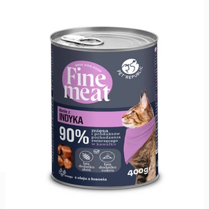 PetRepublic Fine Meat mancare de curcan 400g pentru pisici
