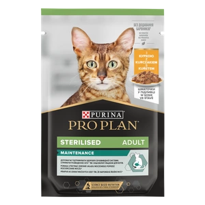 Purina Pro Plan Sterilised cu pui pentru pisici 85g