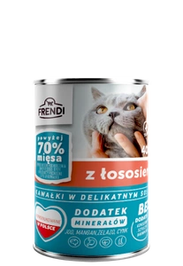 Frendi bucăți în sos delicat cu somon, 12 x 400 g, pentru pisici