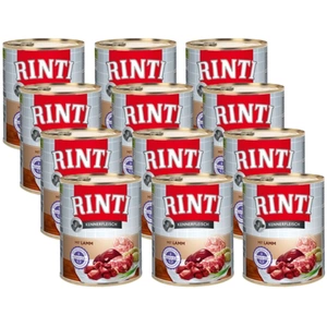 Rinti Kennerfleisch hrană umedă pentru câini – miel 12x800g