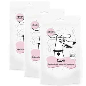 Pepe Mini Chunkies Hrană pentru animale de companie cu rață 3x70g