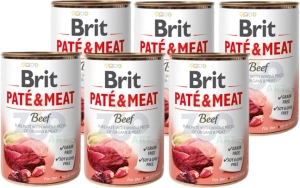 Brit Pate & Meat Cu carne de vită 6x400g