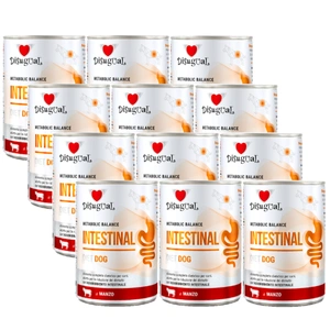 Disugual Hrană umedă pentru câini Veterinary INTESTINAL Carne de vită (adulți) 12x400g