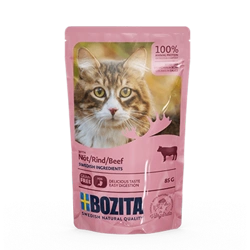 BOZITA Bucăți În sos cu carne de vită 85g