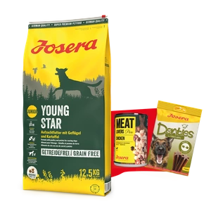 JOSERA YoungStar - Fără cereale 12.5kg + Denties 180g & Meatlovers 400g GRATUIT!!!