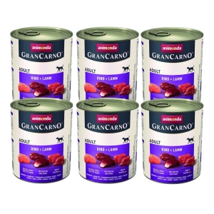 Animonda Grancarno Adult Dog Carne de vită + miel 6x800g