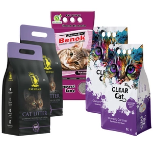 Clear Cat Blanco Lavender nisip de bentonită 25l (5x5l)