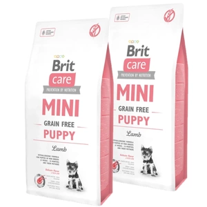 BRIT CARE Mini Miel fără cereale pentru căței 2x7 kg