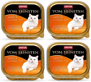 Animonda Vom Feinsten Adult Cat Pui și Vițel 32x100g