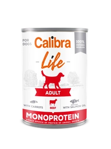 CALIBRA Dog Life Adult Carne de vită cu morcovi 400 g