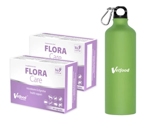 VETFOOD Flora Care 2x60 kapsułek+VETFOOD- Bidon GRATUIT!!!!