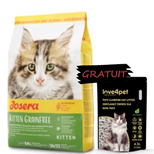Josera Kitten Grainfree 10kg+Cat Sand Love4pet Żwirek 2,5kg GRATUIT!