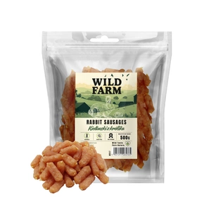 Cârnați de iepure WILD FARM 500g recompensă pentru câini