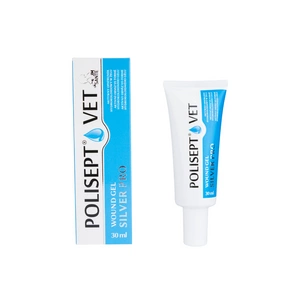 JM SANTE Polisept Vet Gel pentru răni Silver Pro-gel pansament pentru câini și pisici 30 ml