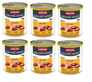 ANIMONDA GranCarno Adult Dog flavour: Porc + Curcan 6x800g