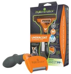 FURMINATOR Instrument pentru îndepărtarea subparului pentru câini de talie medie cu păr lung