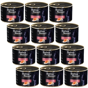 Dolina Noteci Premium pentru pisici, bogată în somon, 12 x 185 g
