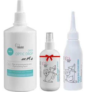 Kit de toaletare pentru câini OVER ZOO+OVER ZOO Spray săpun pentru animale 50ml GRATUIT!