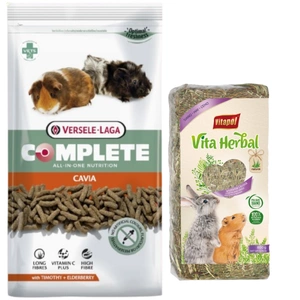 VERSELE-LAGA Cavia Complete - Porcușori de Guineea 1,75 kg + VITAPOL Fân pentru rozătoare mari 800 g