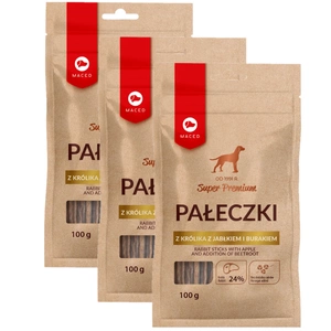 MACED Batoane pentru iepuri cu mere și sfeclă roșie 3x100g