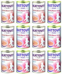 Kattovit Drink Rinichi/Renal pui/rață 12x135ml cutie
