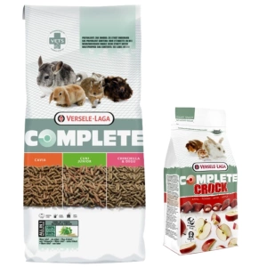 VERSELE-LAGA Cuni Junior Complete 8 kg – hrană pentru iepuri tineri +VERSELE LAGA Crock Complete Apple – gustare cu mere pentru iepuri și rozătoare 50 g