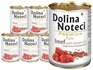 Dolina Noteci Premium Pure Carne de vită cu orez brun 6x800g