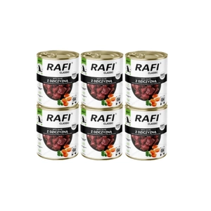 DOLINA NOTECI Rafi Classic hrană umedă pentru câini cu carne de vânat 6x800g