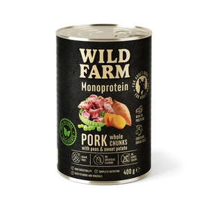 Wild Farm Monoprotein Pork 400g hrană hipoalergenică pentru câini