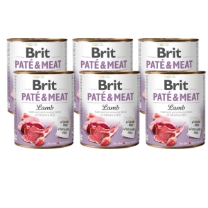 Brit Pate & Carne de miel 6x800g