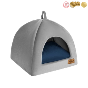 RECOBED cabină pentru câini Velour gri S 40x40cm