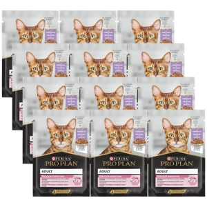 PRO PLAN Nutrisavour Delicate hrană pentru pisici bucăți delicate cu curcan în sos 12x85g
