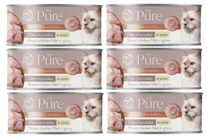 PetRepublic File de pui pur în sos 6x80g