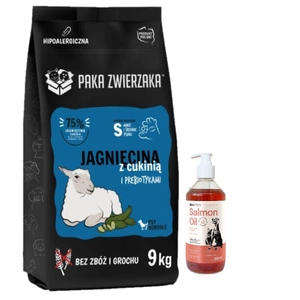 Pet Pack - Seventh Heaven - Miel și dovlecel  „S” 9 kg+LAB V Ulei de somon pentru câini și pisici 500 ml