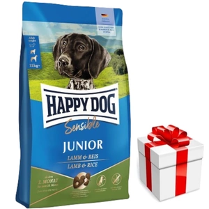 HAPPY DOG Sensible Junior, hrană uscată, miel/orez, 10 kg + SURPRIZĂ PENTRU CÂINELE TĂU