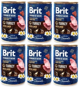 Brit Premium by Nature Junior Turkey With Liver 6x400g