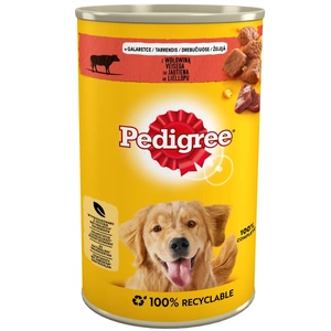Pedigree Hrană umedă Pentru câini adulți Jeleu de carne de vita si ficat1200g