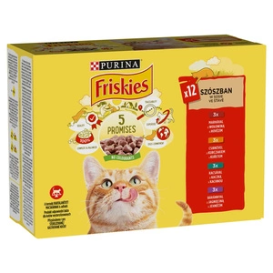 PURINA Friskies Carne de pisică în sos MIX Flavours 12x85g