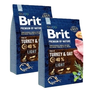 Brit Premium By Nature Light cu curcan și ovăz 2x3kg