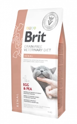 Brit Grain Free Veterinary Diet Cat Renal Ouă și mazăre 5kg