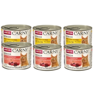 ANIMONDA Cat Carny Senior MIX arome 6 x 200g