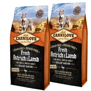 Carnilove Fresh Struț Miel Adult 2x6kg